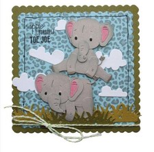 Elephant Metal Cutting Dies Scrapbooking Album Decorative Embossing Card Crafts