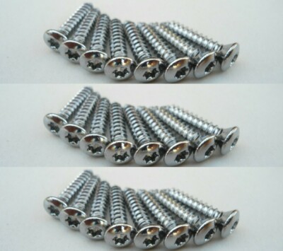 16 CHROME WHEEL WELL SCREWS! 1960-70'S GM CAR TRUCK PCKUP WAGON VAN