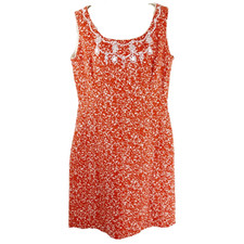 Tahari Arthur S Levine Size 16 Beaded Floral Shift Dress Lined Career Occasion