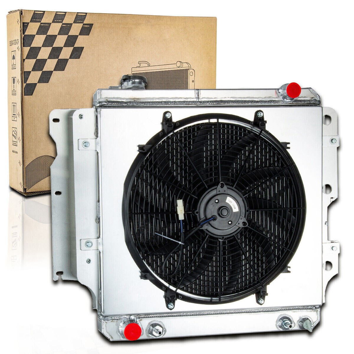 Jeep Wrangler Aluminum Radiator 3-Row Aluminum Racing Radiator