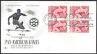 🍁Canada    #472  Block  "PAN AMERICAN GAMES"   Fine Used  1967 Rosecraft Cover