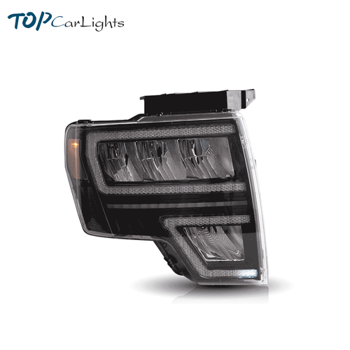 VLAND Full LED Headlights Sequential Turn Signal For 2009-2014 Ford F150 F-150 - Picture 2 of 16