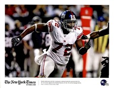 BR39 Oversized Rare Vtg Color Photo OSI UMENYIORA New York Giants Football NFL