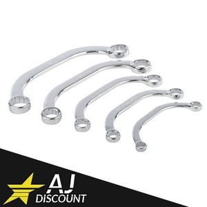 Jeu De 5 Cles Plates Courbees Taille 8 A 22mm Cle Plate Courbee A Oeil Ebay