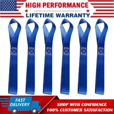 6-Pack Soft Loop Tie Down Pull Grab Straps 4500LBS Heavy Duty For Motorcycle ATV