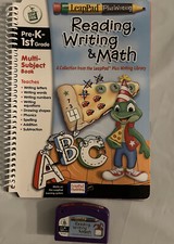 LeapPad LeapFrog Plus Writing Book Cartridge Set Reading Math PreK-1st Grade