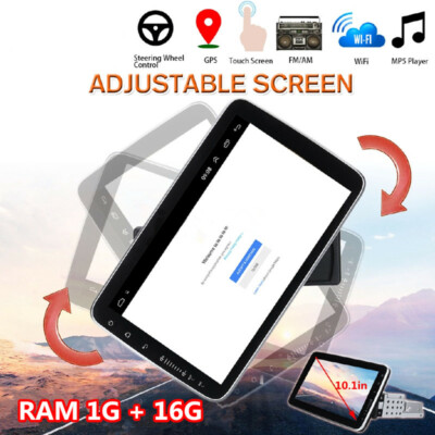 Car Stereo Radio Rotatable Android 10.1'' Quad-core GPS Navigation Multimedia Kit