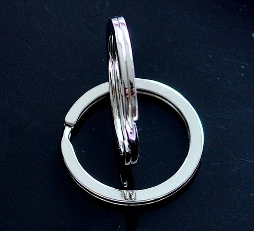Lot de 100 anneaux ronds de 3.5mmx0.6mm en laiton placage argent