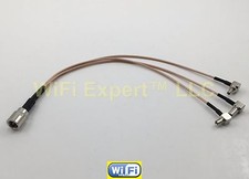 FME Male to 3X Male TS9, CRC9, MS147 Adapter for Cell Phones RG178 RF CABLE USA