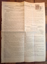 Contract Stradone Milliario February 23 1899 Auction Notice - 12975/27
