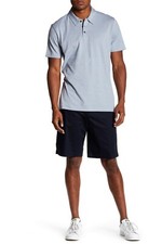 NWOT Men's 30 actual 32 VINCE Sateen Short Shorts Navy Blue 10" Inseam 175