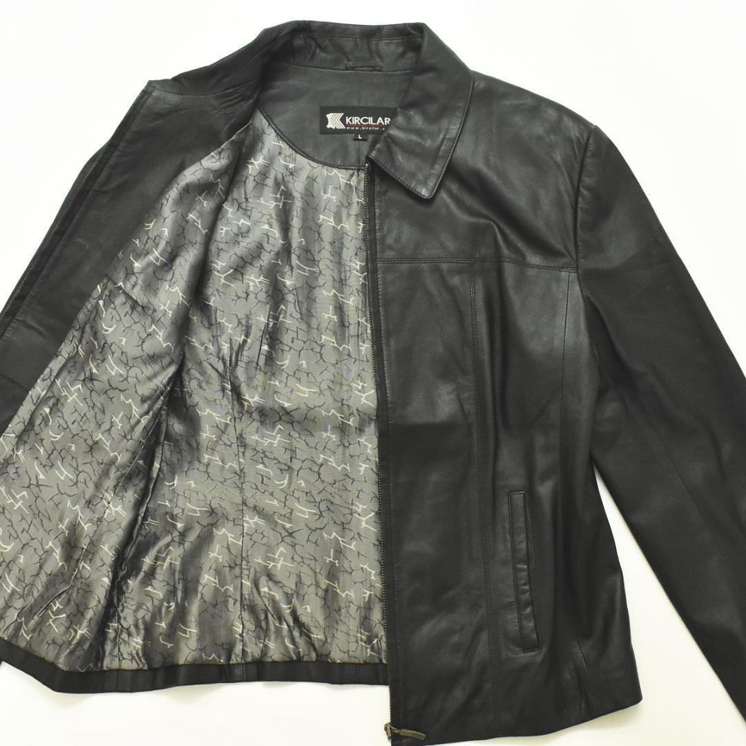Kircilar Genuine Leather Jacket Black, Stylish Basic Design Kircilar Genuine Leather Jacket Black, Stylish Basic Design