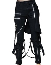 EXTREME BONDAGE GOTHIC PUNK ROCKER CYBER GOTH STEAMPUNK BIKER TRIP PANTS