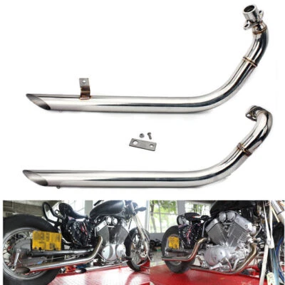 FAYBUY-FR Pipe d'échappement Silencieux pr Yamaha Virago XV535 XV400 1987-2004 XV 400 535