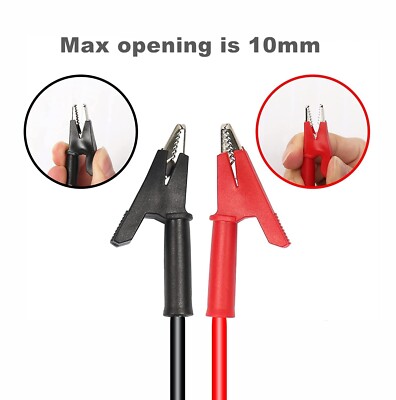 Produktbild von 20x Alligator-Clip-Testkabel – 20 AWG, 52 Cm Länge, 5 Farben, Für Elektronik & DIY