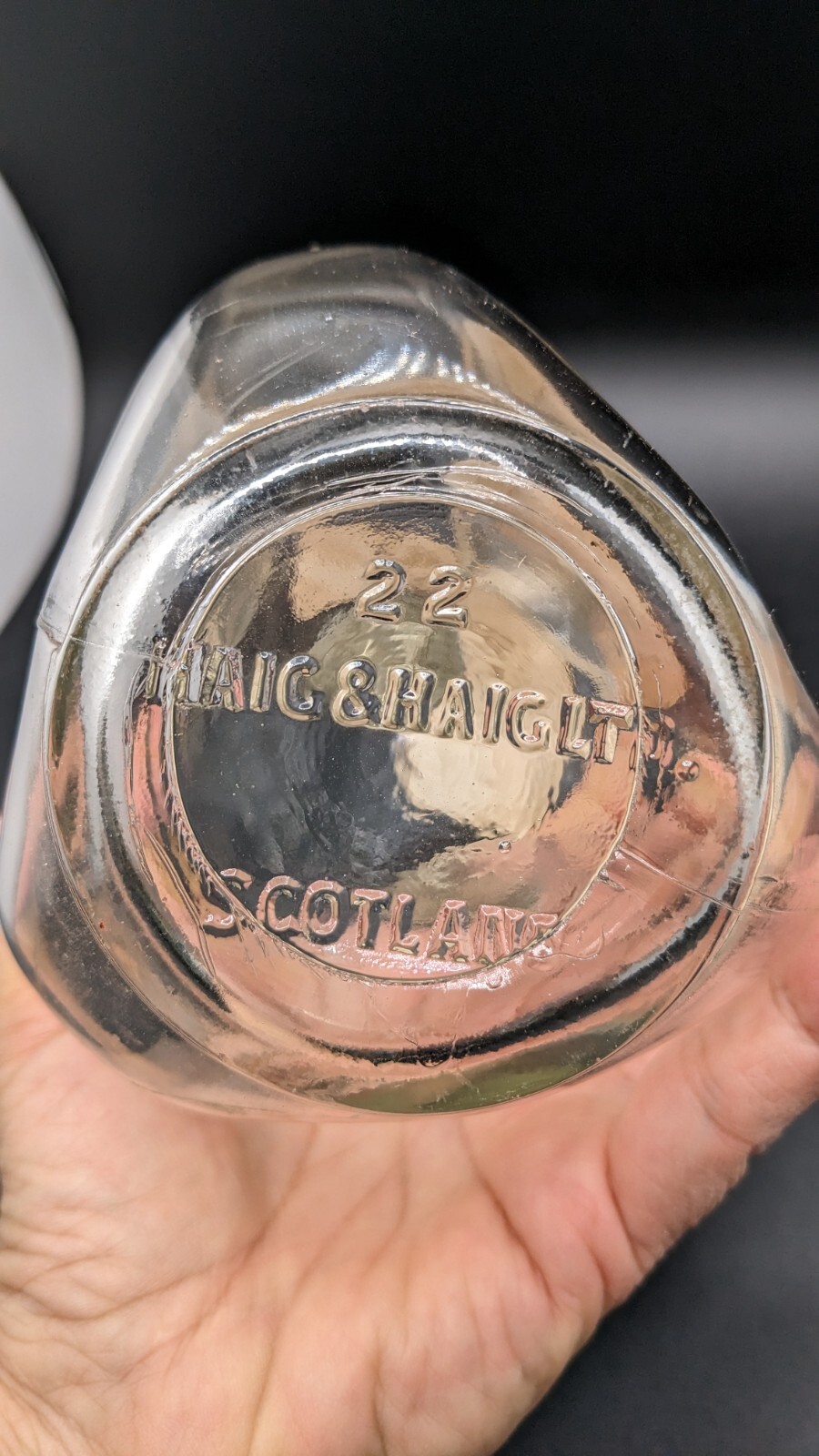 Vintage Haig and Haig Pinch Scotch Whiskey Bottle w/Original Cap