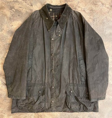 Barbour BEAUFORT WAX Oiled Jacket brown mens made in UK 90s | eBay 