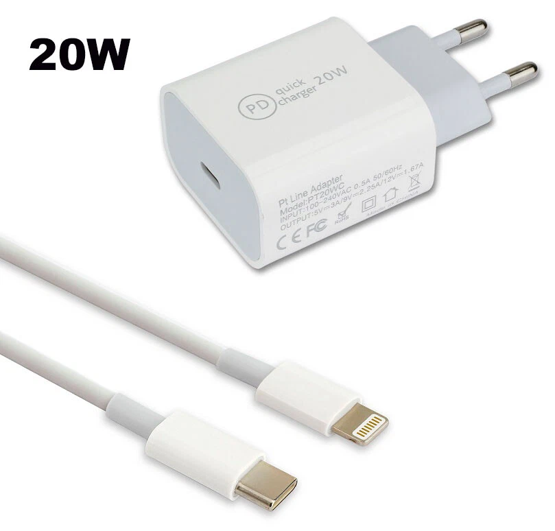 Schnell Ladegerät Ladekabel USB C für iPhone 11 12 13 14 X XS XR Plus Pro Max - Bild 1 von 1