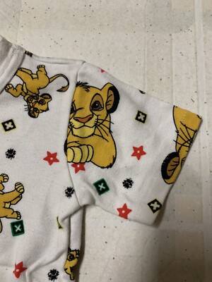 Vintage 90s Lion King Simba Kids Tee Under Shirt Disney Single