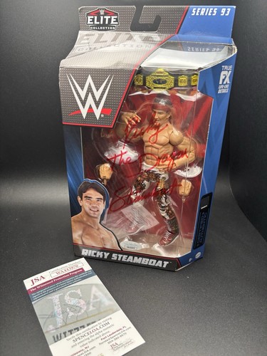 Ricky The Dragon Steamboat Autographed WWE Elite 93 SIGNED JSA/COA
