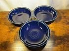 Fiesta HLC Homer Laughlin Cobalt Blue 7" Cereal Bowls Set of 3