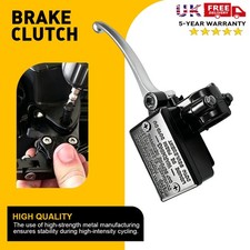 Black 7/8" Universal Motorcycle Brake Clutch Master Cylinder Reservoir Levers UK