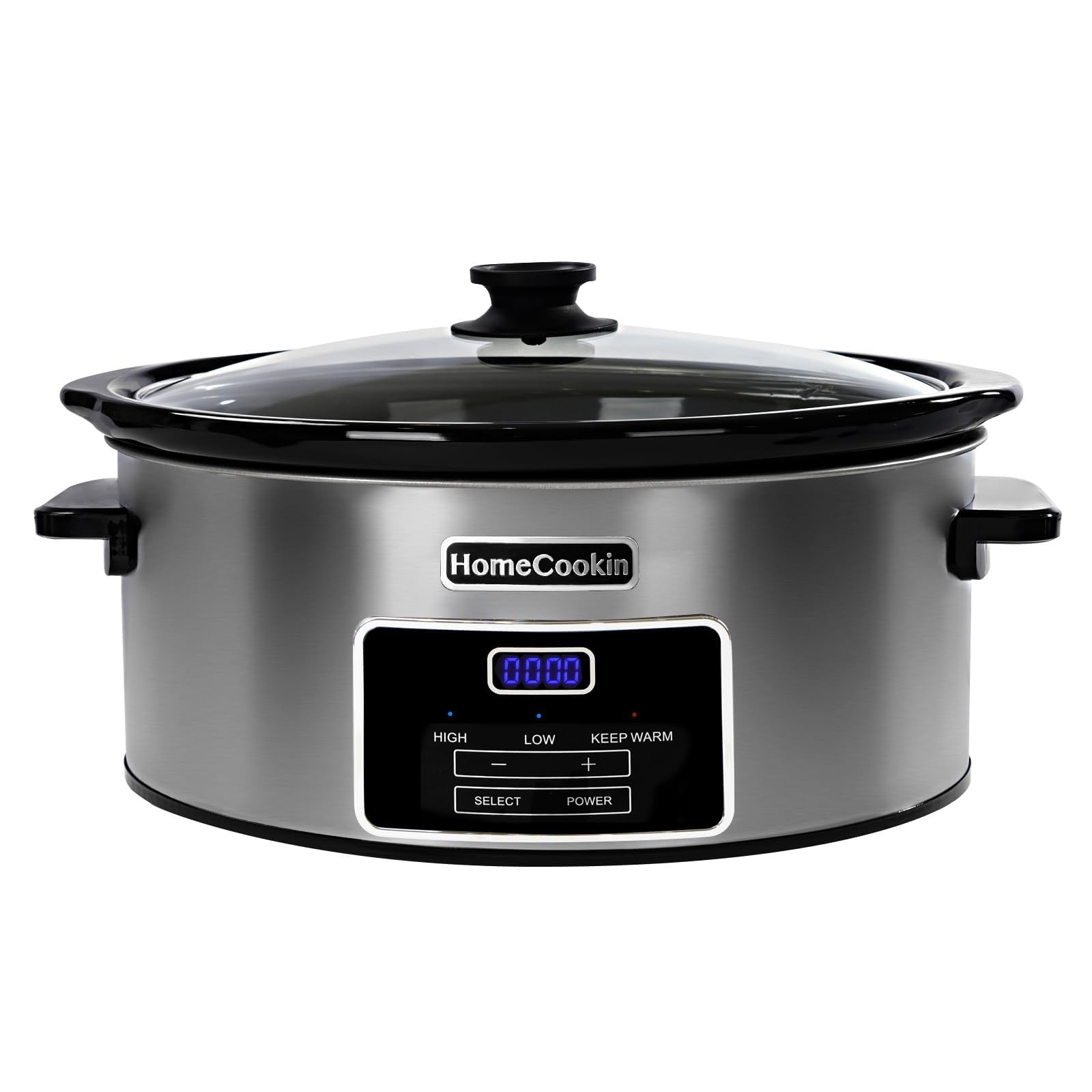 8-Quart Digital Programmable Slow Cooker with Timer - Small 