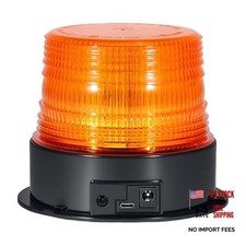 Magnetic Wireless Beacon Light, Rechargeable Emergency Flashing Warning Amber