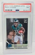 2019 Donruss Optic MILES SANDERS Rookie RC Football Card PSA 9 MINT