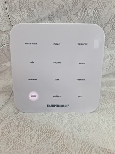 Sharper Image 12 Sound Soother Sound Spa Machine Relax Sleep Music Nature Rain - Picture 1 of 6