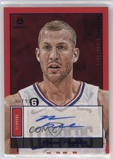 2022-23 Panini Chronicles Portrait Signatures Blue 86/99 Mason Plumlee Auto 5i2