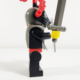 Lego Black Knight Minifigure Red Dragon Plumes Castle 6009 cas168