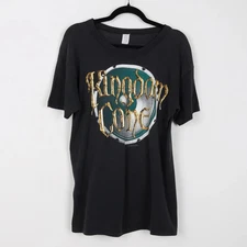 Vintage 80s 1989 Kingdom Come Logo In Your Face Amsterdam Rock Band T-shirt XL