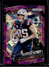 2025 Panini Prizm Hunter Henry Purple Ice #/225 Patriots
