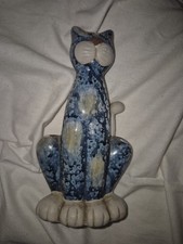 Vintage Ceramic Cat Ornament
