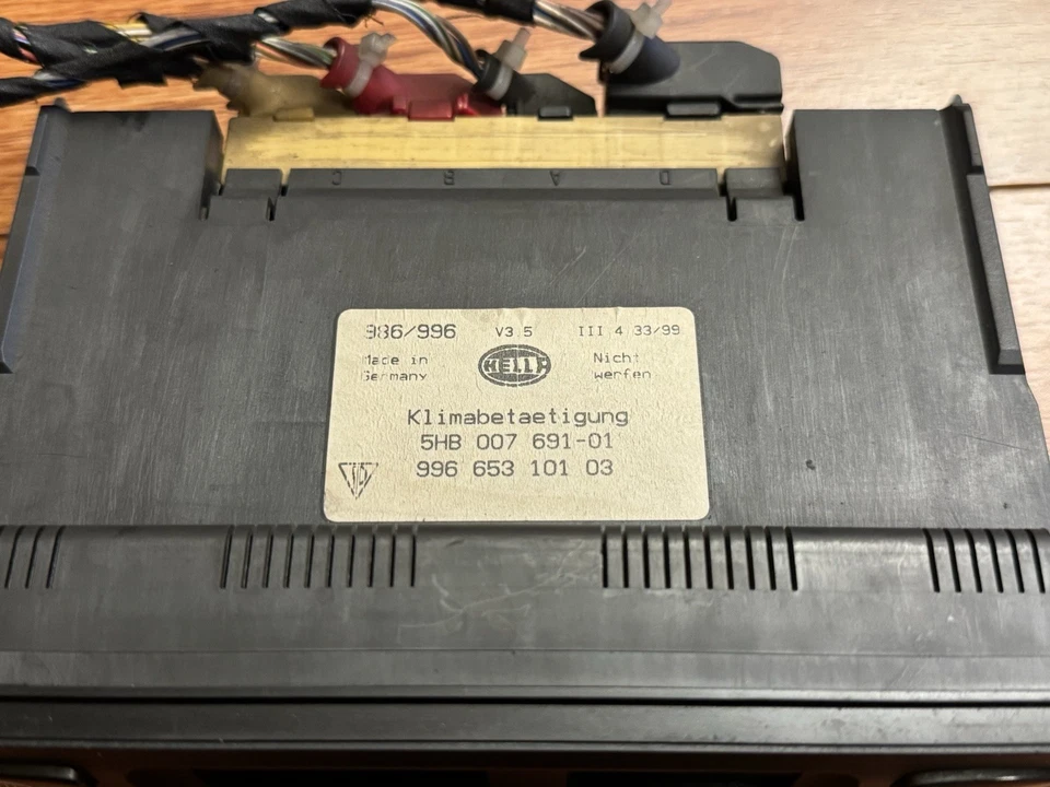 OEM 1999-2001 Porsche Boxster 911 Climate AC Digital Temperature Control TESTED - Image 4 of 4