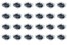 Super Sunnies Slim Flex UV Eye Protection Individual Tanning Goggles, Black - 24