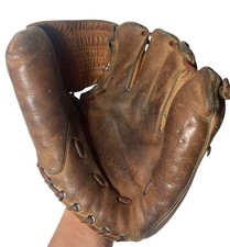 1950's Dubow Basebll Glove Mitt 769 HOF Bob Lemon Hall of Famer Deep Set Pocket