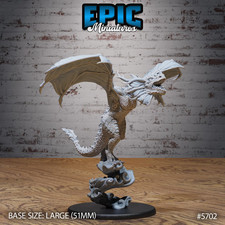 Angry Wyvern 3 poses available - 28/32mm Scale - Epic Miniatures - Pathfinder