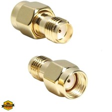 2PCS coaxial Coax Adapter SMA Female to RP-SMA Male
