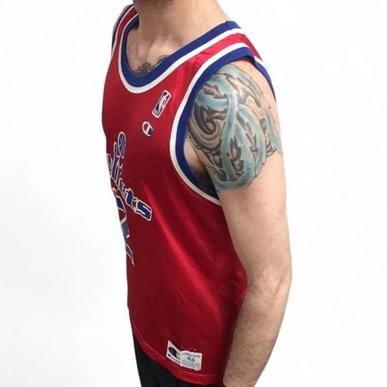 Camiseta NBA Vintage Champion Washington Bullets Chris Webber #2 - Masculina G - Imagem 2 de 4