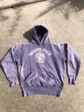 VTG 1950s Champion Running Man Hoodie Sweatshirt Tau Kappa Epsilon Faded Lilac L