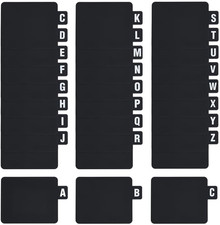 about 26Pcs Vinyl Record Dividers DVD A-Z Alphabet Dividers Plastic Alphabetical
