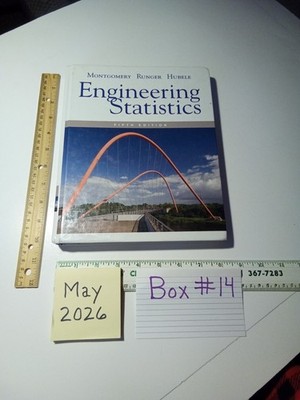 Engineering Statistics 5th Ed - Hardcover By Montgomery, Douglas C. - SOLD AS IS