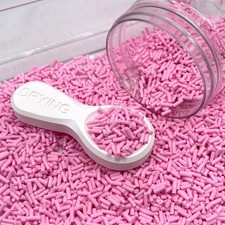 Pastel Light Pink Polymer Clay Sprinkle Pieces NOT EDIBLE D16-14