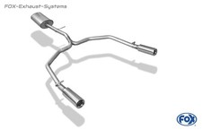  Edelstahl Duplex Komplettanlage Renault Twingo 1 C06 Bj.93-07 je 70mm rund