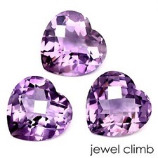 Amethyst Gemstone Loose Stone, Heart Cut ~12x12mm
