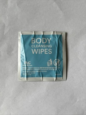 Secret Body Cleansing Wipe, 1 Individually Wrapped Wipe, Cool Waterlily Scent