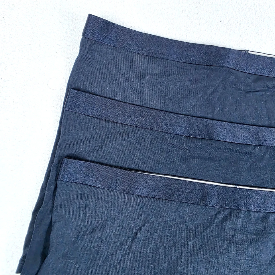 Paquete de 3 bragas íntimas Quince Micromodal para niño talla mediana azul Foto 3 de 4