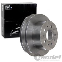 2X Eurobrake Bremsscheiben 280Mm Voll Hinten Passend FÜR CitroËN Jumper Fiat
